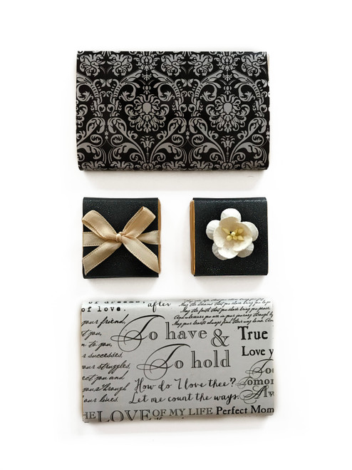 Black, White & Gold - Favour Tray Chocolates