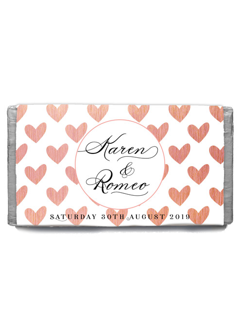 Ruby Heart Chocolate Bomboniere