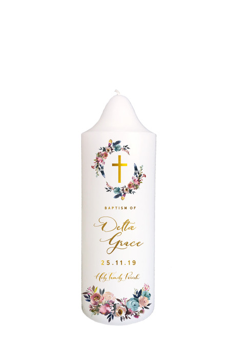 Delta Grace - Christening Candle