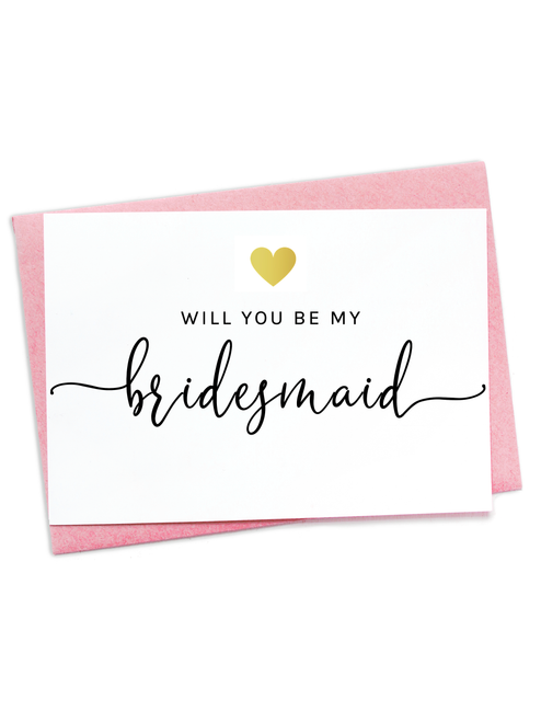 Bridesmaid  - Proposal card