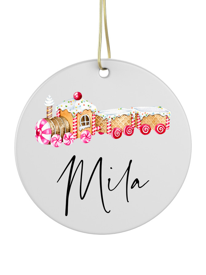 Ginger Train - Personalised Bauble