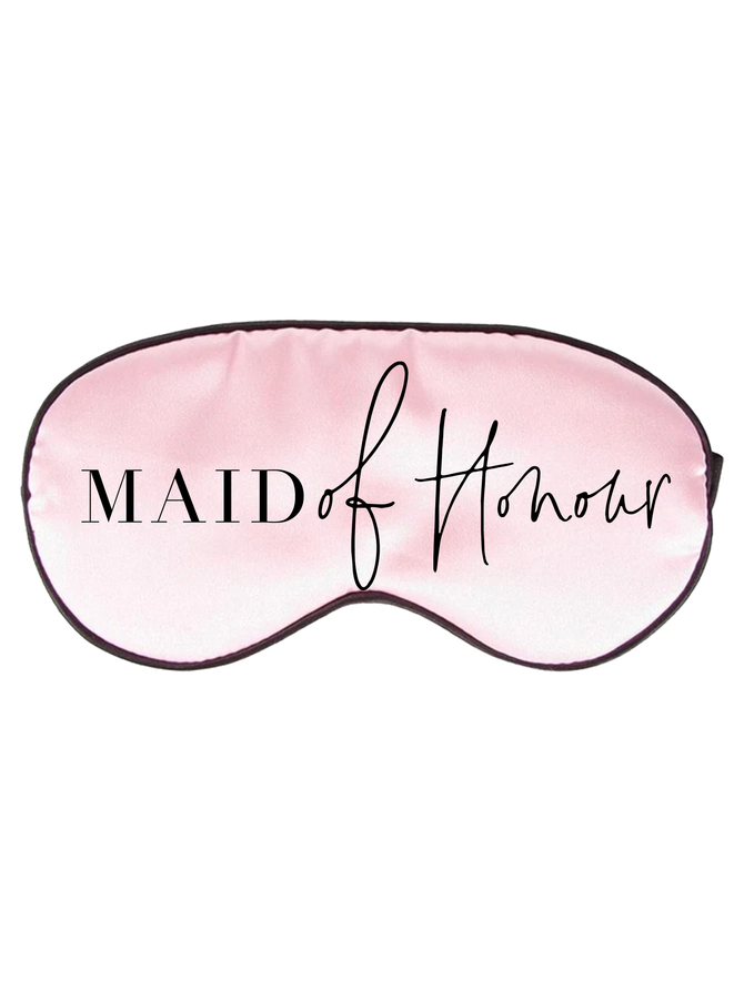 Future Bridal Party Eye Masks- Set of 4 Pink