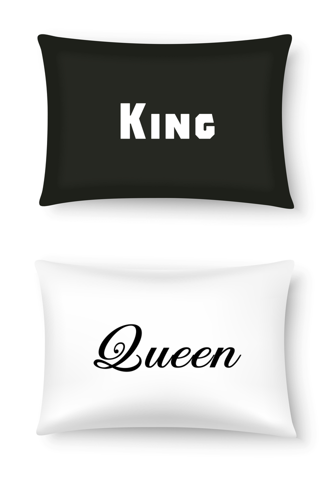 King & Queen Pillow case