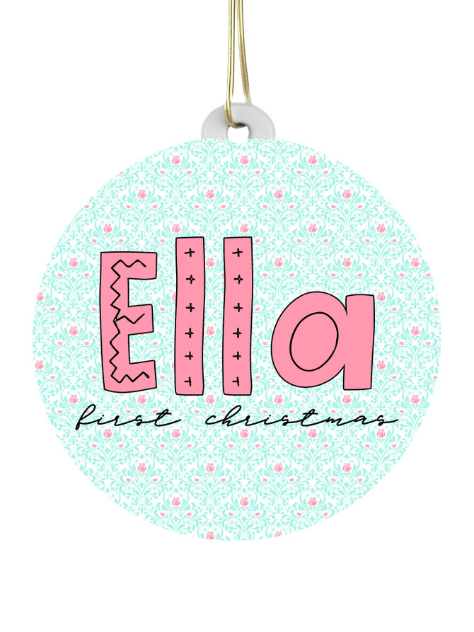 First Christmas 'Ella' - Personalised Bauble