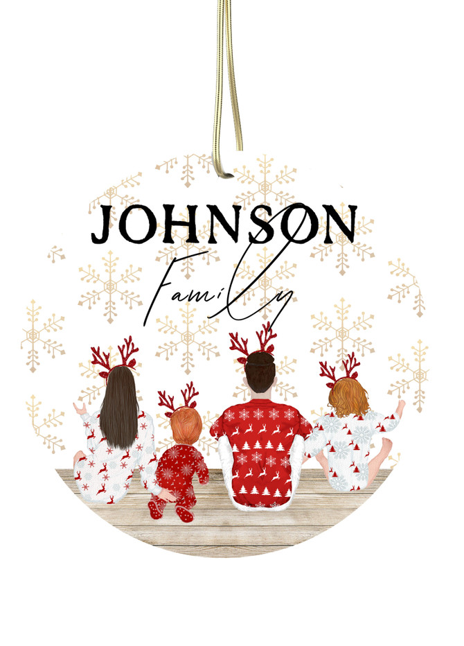 A Family Christmas - Personalised Bauble
