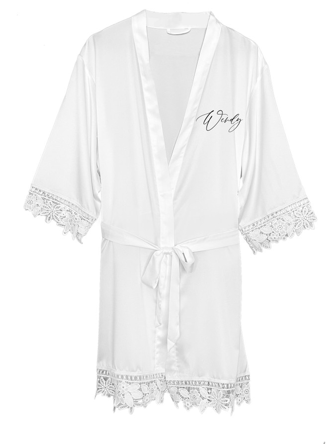 Single Name Bridal Robe