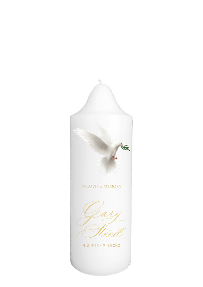 Peace Dove - Memorial Candle