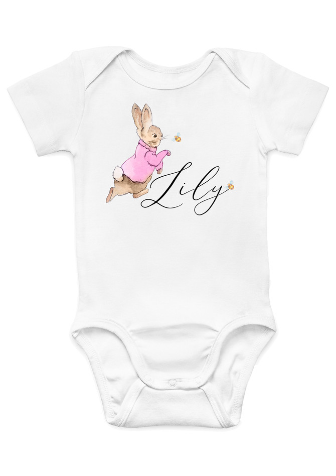 Peter Rabbit (Pink)  - Custom Onesie