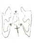 White Wedding Rosary 