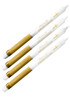 Gold Leather & Glittered Favour (10 Pack) Taper Candle