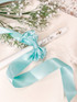 Tiffany Bowed Christening Baptism Taper Candle