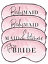 Future Bridal Party Eye Masks- Set of 4 Pink