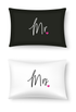 Mr & Mrs Heart Pillow case