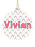 Unicorn Pattern - Personalised Bauble