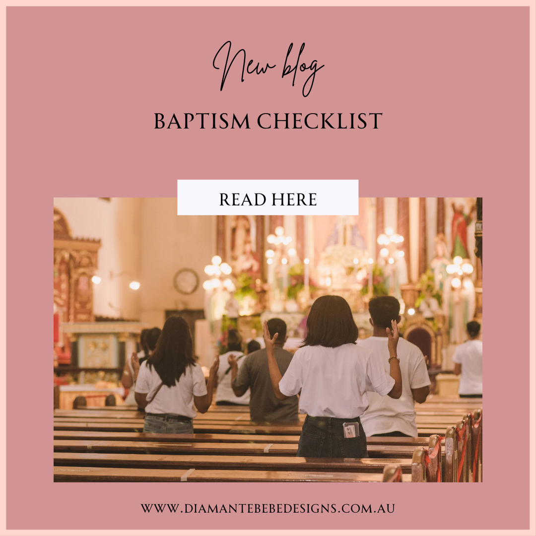 A Simple Baptism Day Checklist Diamante Bebe Designs