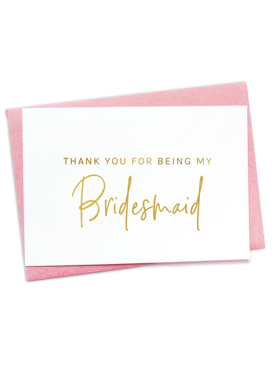 Bridesmaid Thank you - Proposal card - Diamante Bebe Designs