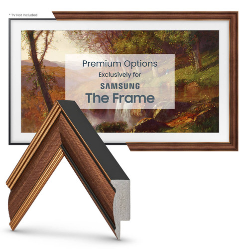 Deco TV Frames - 43" Slim Bezel for Samsung The Frame TV - Industrial Copper