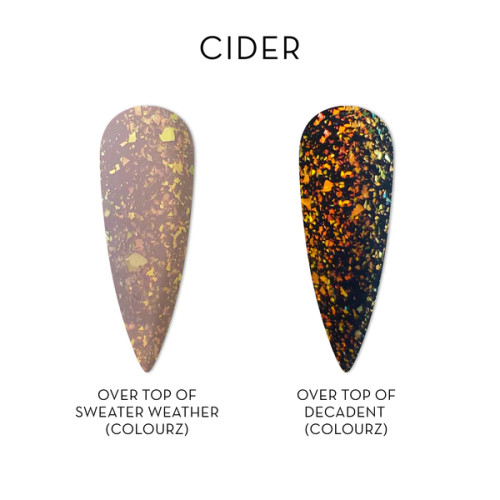 FUZION FX - FALL FLAKES MATTE TOPCOAT - CIDER