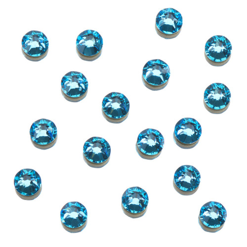 FLATBACK RHINESTONES - 144pk AQUAMARINE SS8