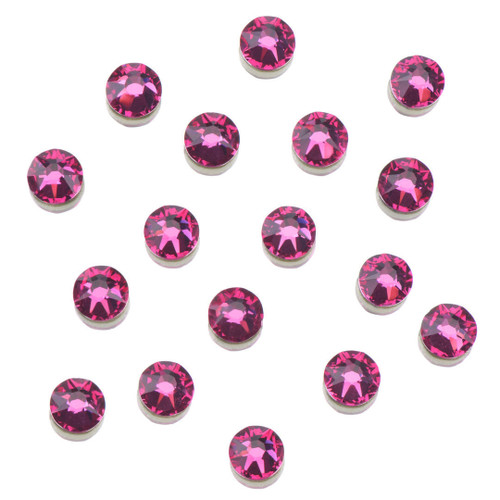 FLATBACK RHINESTONES - 144pk FUCHSIA SS10