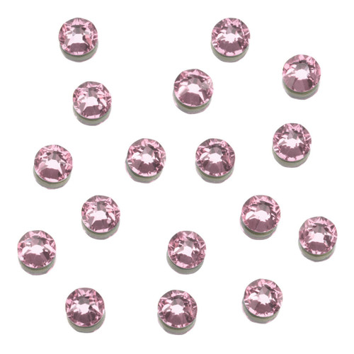 FLATBACK RHINESTONES - 144pk LIGHT ROSE SS6