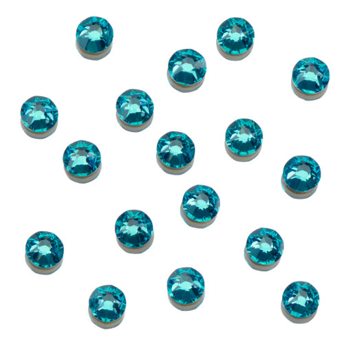 FLATBACK RHINESTONES - 144pk PEACOCK BLUE SS3