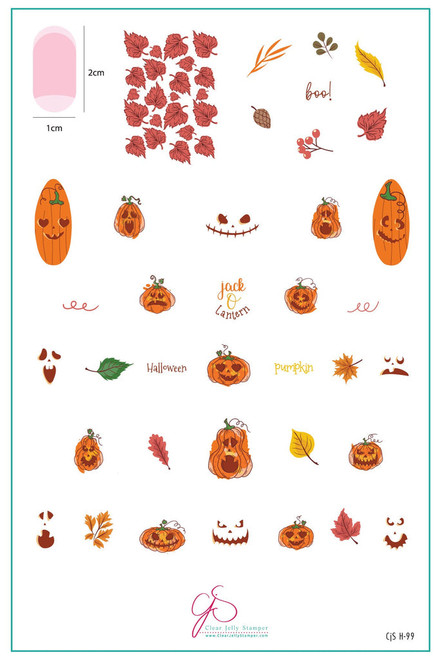 (CjSH-99) Watercolor Pumpkins