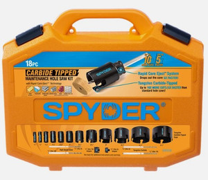 Hole Saw Kit 18 PC Tungsten Carbide Tipped (Wood/Masonry) Hole Saw Kit 18 PC Tungsten Carbide Tipped (Wood/Masonry)