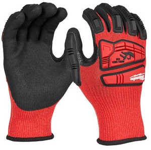 Milwaukee Red Nitrile Level 3 Cut Resistant Impact Gloves Milwaukee Red Nitrile Level 3 Cut Resistant Impact Gloves