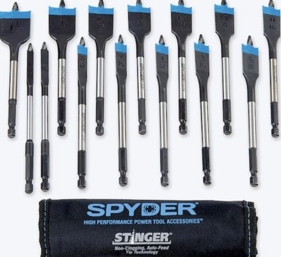 14 PC Stinger Spade Bit Kit