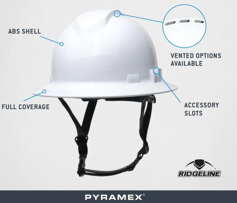 Pyramex Safety Hard Hat Type II Full Brim