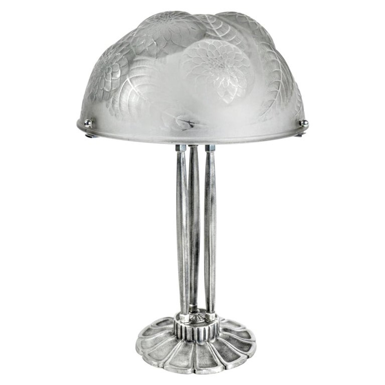 ○激レア LALIQUE Mésanges ラリック クリスタル テーブルランプ LALIQUE 卓上ライト ラリック メザンジュ テーブルランプ 花 鳥