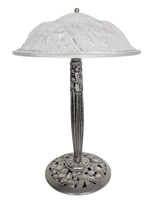 French Art Deco Table Lamp by Schneider