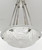 French Art Deco Pendant Chandelier by Schneider