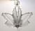French Art Deco Chandelier Signed Marius-Ernest Sabino 6 small