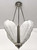 French Art Deco Pendant Chandelier Signed by J. Robert