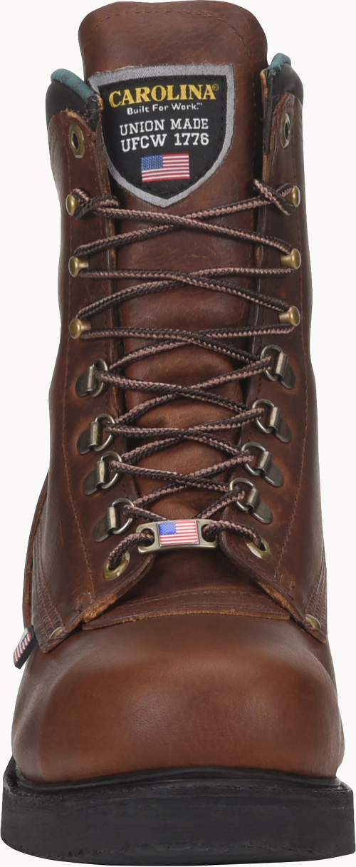 Carolina Sarge 1809 Men 8 Inch Steel Toe Work Boots Brown Leather Size 11 2E New Sarge Hi 8 main image 4