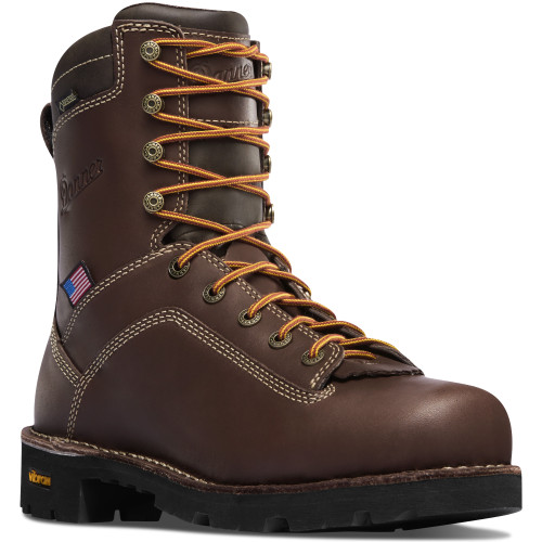 Danner Quarry USA Brown Waterproof Safety Toe Boot - 17307