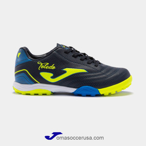 JOMA TOLEDO JR 2303 Navy Yellow Jr. Turf Soccer Shoes JOMA TOLEDO JR 2303 Navy Yellow Jr. Turf Soccer Shoes
