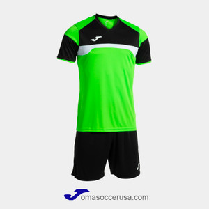 JOMA DANUBIO III Green Black Team Uniform Set JOMA DANUBIO III Green Black Team Uniform Set