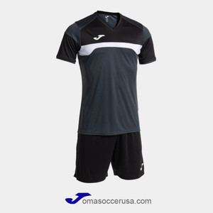 JOMA DANUBIO III Grey Black Team Uniform Set JOMA DANUBIO III Grey Black Team Uniform Set
