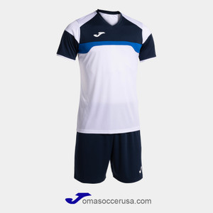 JOMA DANUBIO III White Blue Team Uniform Set JOMA DANUBIO III White Blue Team Uniform Set