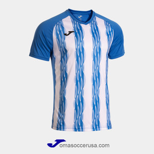 JOMA INTER V Blue White White Short Sleeve Team Jersey JOMA INTER V Blue White White Short Sleeve Team Jersey