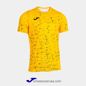 JOMA PRO TEAM Yellow Black Short Sleeve Team Jersey