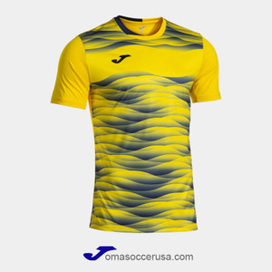 JOMA TIGER VII Yellow Short Sleeve Team Jersey JOMA TIGER VII Yellow Short Sleeve Team Jersey
