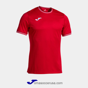 JOMA TOLETUM V Red Short Sleeve Team Jersey JOMA TOLETUM V Red Short Sleeve Team Jersey
