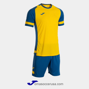 JOMA LIDER Yellow Blue Team Uniform Set JOMA LIDER Yellow Blue Team Uniform Set