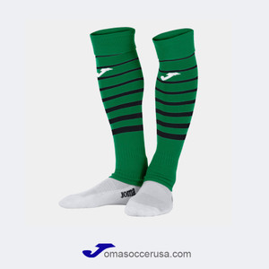 JOMA PREMIER II Green and Black Team Socks JOMA PREMIER II Green and Black Team Socks