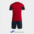 JOMA DANUBIO III Red Black Team Uniform Set JOMA DANUBIO III Red Black Team Uniform Set