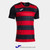 JOMA EUROPA VI Black Red Short Sleeve Team Jersey JOMA EUROPA VI Black Red Short Sleeve Team Jersey